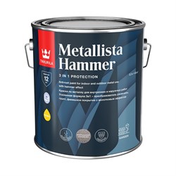 Краска для металла по ржавчине TIKKURILA metallista hammer - фото 16182604