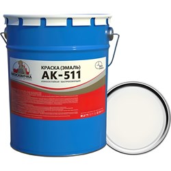 Эмаль Москвичка АК-511 белая, 25 кг - фото 16186010