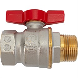 Никелированный шаровой кран Giacomini DADO R914 - фото 16229468