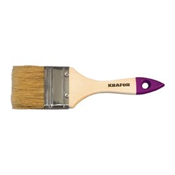 Плоская кисть KRAFOR №4 - фото 16236164
