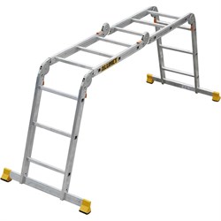 Алюминиевая шарнирная лестница Алюмет Серия Т4 Т 433 - фото 16275914