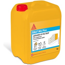 Добавка для кладочных растворов Sika Mix Plus RU - фото 16282458