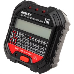 Тестер розеток и УЗО Gigant GSOT-2 - фото 16294404