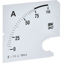 Сменная шкала к амперметру IEK э47 - фото 16304147