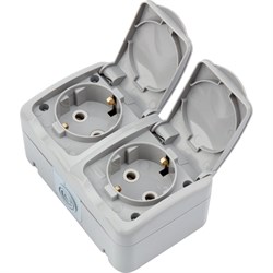 Двойная накладная розетка Kranz KR-78-0806 - фото 16319582