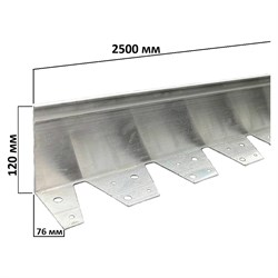 Алюминиевый бордюр ГеоПластБорд АЛ2500.120к - фото 16341951