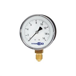 Стандартный пластиковый манометр TITAN LOCK TLPPG63D3/8 - фото 16371671