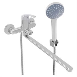 Смеситель для ванны с душем СоюзКран прямой излив 35см картридж 35мм - фото 16404621