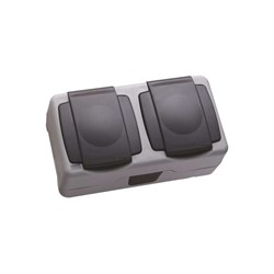 Двухместная розетка MAKEL 36064206 - фото 16428294