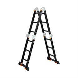 Алюминиевая многофункциональная лестница STARTUL BLACK LINE - фото 16435504