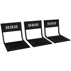 Сиденья для кресла "М-стайл", КОМПЛЕКТ 3шт., цвет черный - фото 16441058