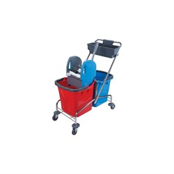 Двухведерная уборочная тележка Uctem-Plas CK753 - фото 16446333