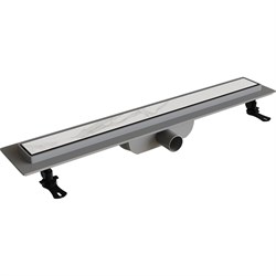 Душевой лоток RGW Drain Leo-11-60 прямой 600, хром, Ø 40 мм на ножках, с переходником 40/50 - фото 16458676