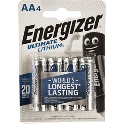 Батарейки Energizer Ultimate Lithium E91/AA - фото 16472052