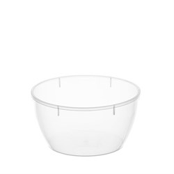 Банка с крышкой 360 мл, пластиковая, под пресервы, прозрачная, диаметр 112 мм, ВЗЛП, 1230П - фото 16474983