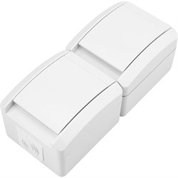 Двойная накладная розетка Kranz KR-78-0802 - фото 16480250