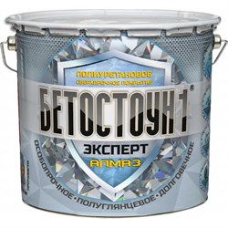 Полуглянцевая полиуретановая эмаль для бетонных полов Красковия Бетостоун-1 Эксперт «Алмаз» - фото 16484573