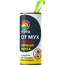 Липкая лента от мух ДЭТА Мухолов - фото 16485106