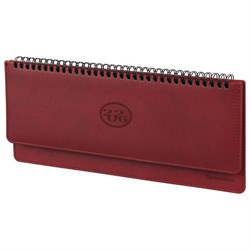 Планинг датированный 2026 305х140 мм BRAUBERG "Favorite", под кожу, бордовый, 117220 - фото 16495032