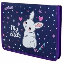 Папка для труда на молнии ЮНЛАНДИЯ А4, 1 отделение, откидная планка, органайзер, "Fluffy tail", 272220 - фото 16499128