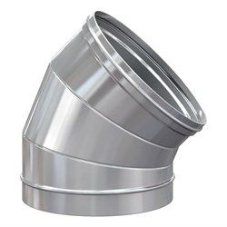 Отвод РОССТИН 45 градусов 150х0.5 мм; AISI 304 - фото 16507349