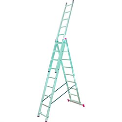 Алюминиевая трехсекционная лестница KRAUSE Corda 3х9 - фото 16510310