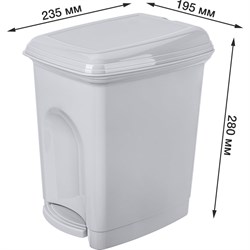 Педальный контейнер для мусора Бытпласт 431202630 - фото 16514655