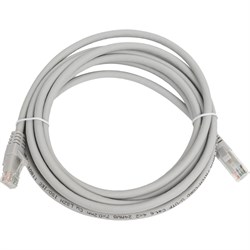 Патч-корд SUPRLAN UTP 6 4x2 24AWG (7x0.2мм) Cu LSZH серый 3м - фото 16522469