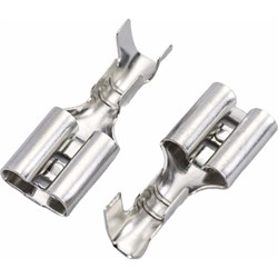 Плоский неизолированный луженый разъем КВТ 89246 - фото 16528524