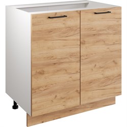 Шкаф - стол Атмосфера 80см с двумя дверцами Simple Н800 Дуб золотой крафт/ Белый - фото 16535182