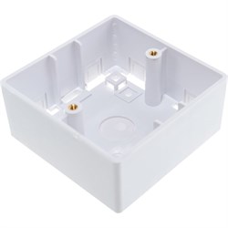 Настенная коробка под лицевые панели и розетки NIKOMAX NMC-BB86X86-WT - фото 16538948