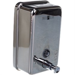 Прямоугольный диспенсер для мыла Nofer INOX - фото 16540165