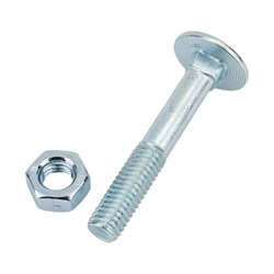 Оцинкованный болт Европартнер M8х50 DIN603 8 шт. - фото 16543372