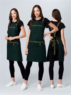 Фартук с грудкой универсальный Прага (тк.Форвард,210), хаки (023) - фото 16559382