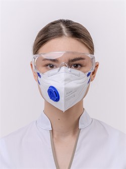 Респиратор складной DSK 5501 НК с клапаном, FFP2 - фото 16559508