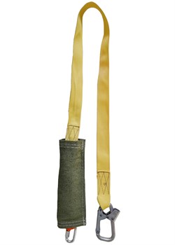 Строп аА+Кс (лента) с амортизатором огнеупорный 1 монт.+1 соед.кар. 1,5м - фото 16559615