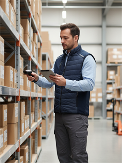 Жилет утепленный ProfLineLeader (тк.Нейлон/Софтшел), синий - фото 16559755