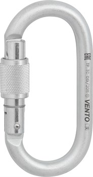 Карабин VENTO™ Стальной Овал с муфтой keylock, vpro 0013/1013 - фото 16559756