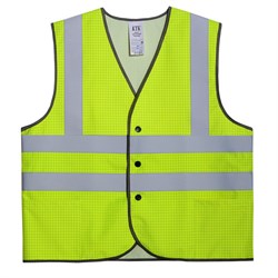 Жилет сигнальный огнестойкий Прометей СОП-4 (тк.Полиэфир,250) тип-3, лимонный - фото 16559839