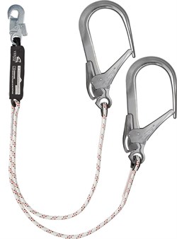 Строп VENTO™ веревочный двойной с амортизатором aB22 110 и с карабинами vpro 0258, vnt aB22 110 - фото 16559852