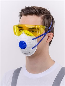 Респиратор чашеобразный DSK PRO 5511 НК с клапаном, FFP2 (20 шт) - фото 16560131