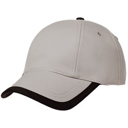 Бейсболка Honor, серая с черным кантом - фото 16560145