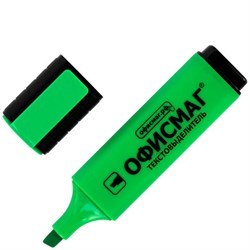 Текстовыделитель ОФИСМАГ, ЗЕЛЕНЫЙ, линия 1-5 мм, 151204 - фото 16562416