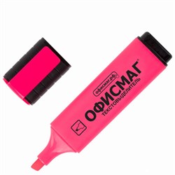 Текстовыделитель ОФИСМАГ, РОЗОВЫЙ, линия 1-5 мм, 151205 - фото 16562417