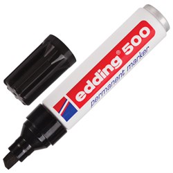 Маркер перманентный (нестираемый) EDDING 500, ЧЕРНЫЙ, ЗАПРАВЛЯЕМЫЙ, скошенный наконечник, 2-7 мм, E-500/1, Е-500/001 - фото 16562427
