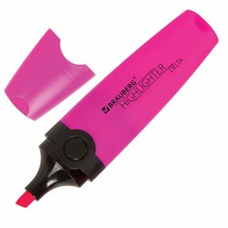 Текстовыделитель BRAUBERG "DELTA", РОЗОВЫЙ, линия 1-5 мм, 151721 - фото 16562450