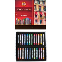 Пастель сухая 48 ЦВЕТОВ KOH-I-NOOR "Toison D'or", мягкая, 8516/48, 8516048005KS - фото 16562609