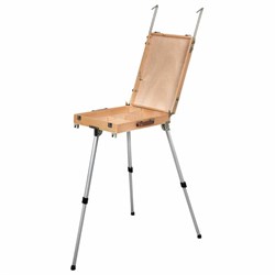 Этюдник из бука, 47х33х8,5 см, высота холста до 60 см, ножки алюминий 78 см, BRAUBERG ART, 192268 - фото 16562712