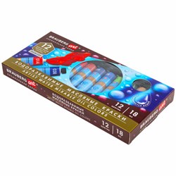 Краски масляные ВОДОРАЗБАВИМЫЕ художественные, 12 цветов по 18 мл в тубах, BRAUBERG ART PREMIERE, 192290 - фото 16562714