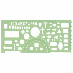 Линейка офицерская 20 см, BRAUBERG, зеленая, 65 тактических элементов, отливная шкала, 210833 - фото 16562844